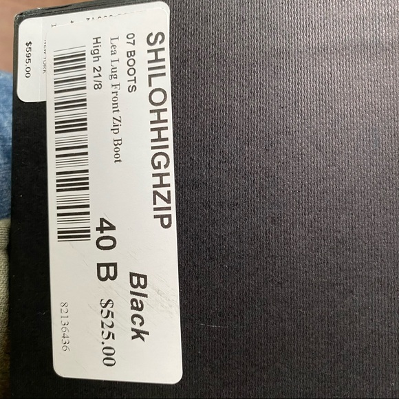 rag & bone Shiloh high zip black boot SIZE 10 - Picture 9 of 9